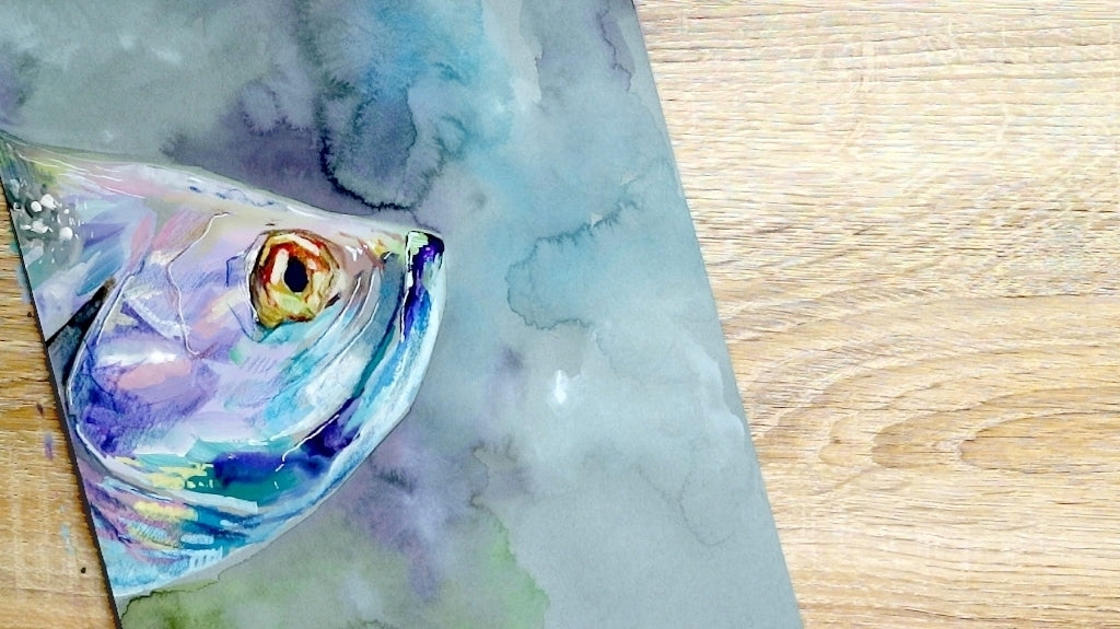 Strathmore Series 400 Toned Blue Mixed Media with Artist Minnie Small