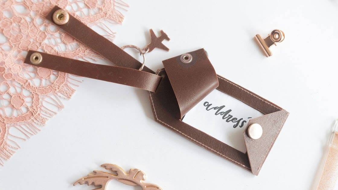 FIMO Leather Effect Luggage Tag