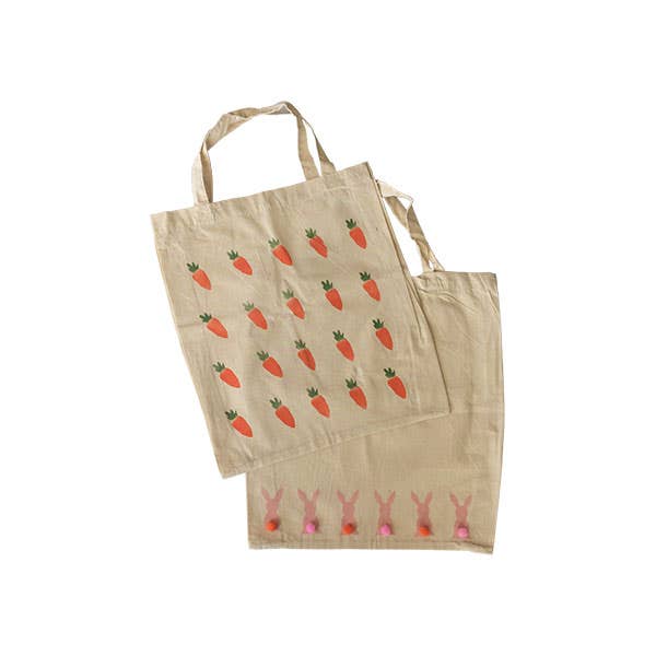 Bunnies and Carrots Calico Bag