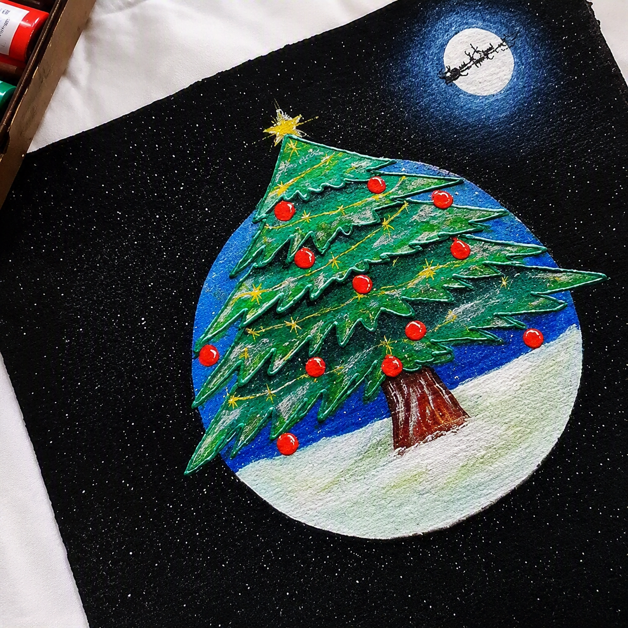 Pebeo Setacolor Christmas Tote