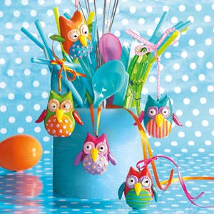 FIMO Clay Colourful Owls
