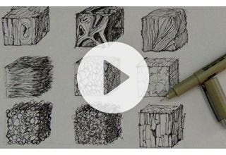 Pen and Ink Drawing Tutorials | How to create realistic textures
