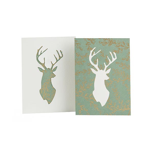 Reindeer Head Greeting Card