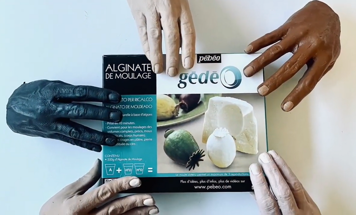 Pebeo Gedeo Alginate and Resin Plaster Hand Tutorial
