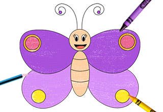 How To Draw a Butterfly - Easy Step By Step Guide for Kids