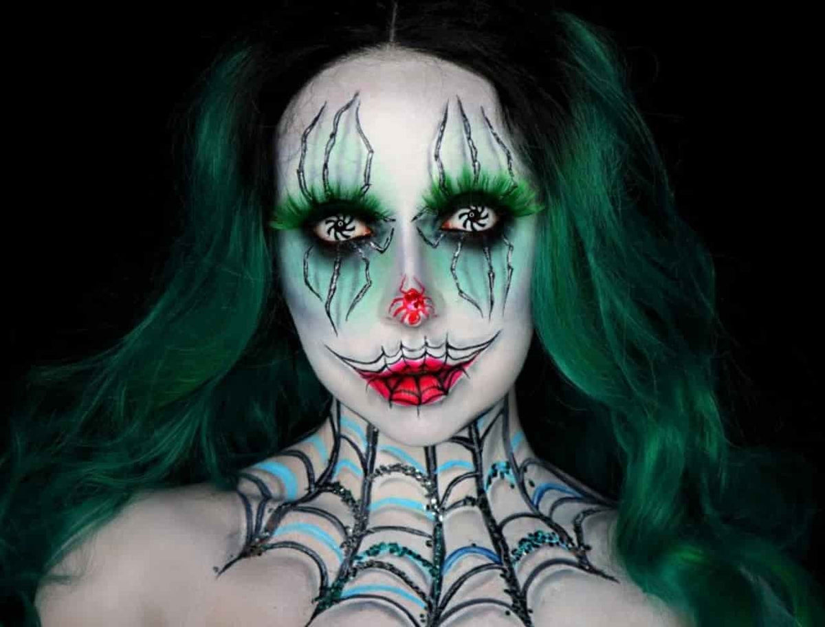 Scary Snazaroo Spider Witch Makeup Tutorial