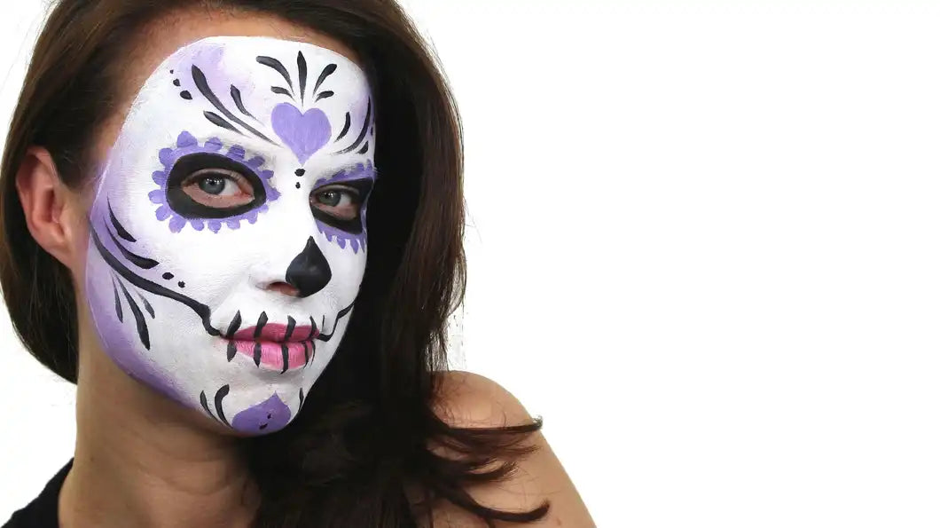Beginners Sugar Skull Face Painting Tutorial | Snazaroo