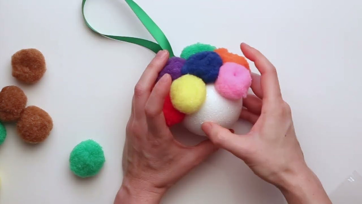 Fluffy Pom Pom Christmas Decoration