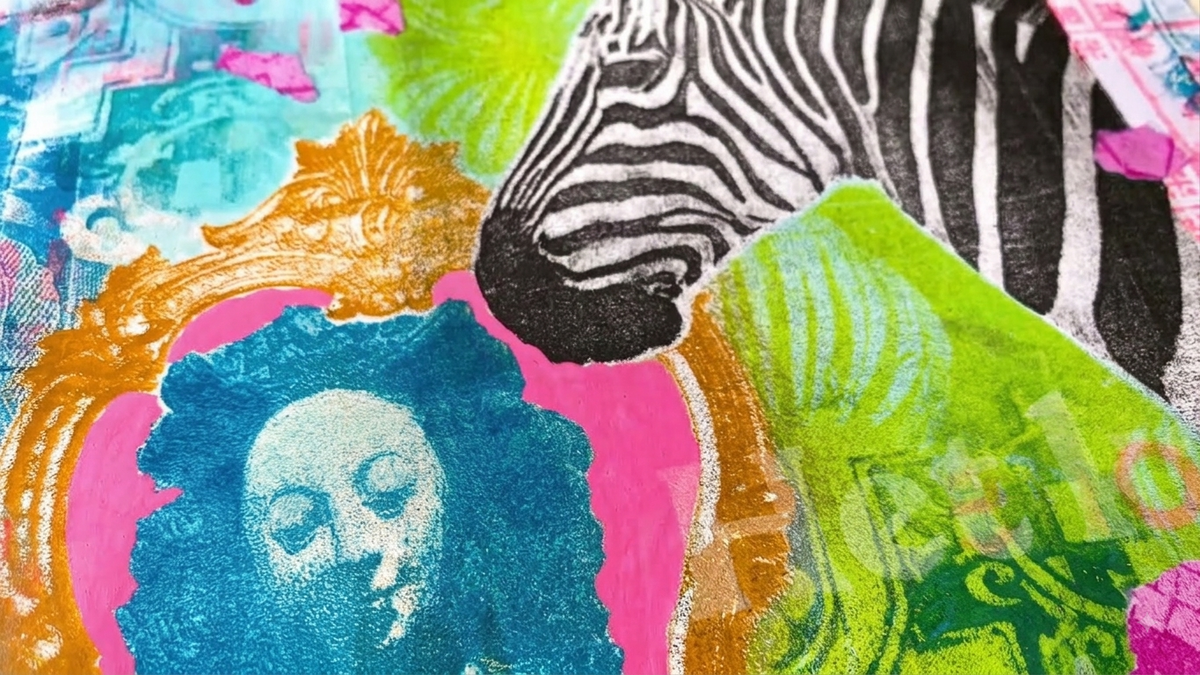 Image Transfer Gel Print Ideas by Marsha Valk