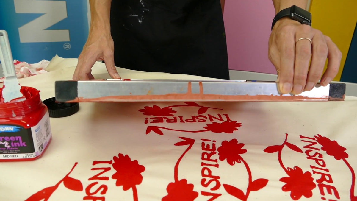 How to make silk screen stencil with Derivan Screen Printing Stencil System