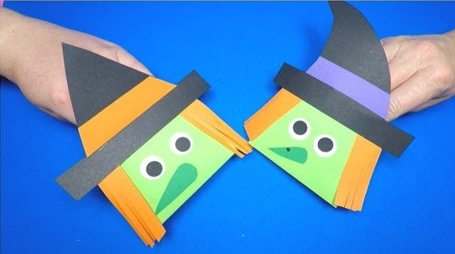 Halloween Paper Hand Puppets