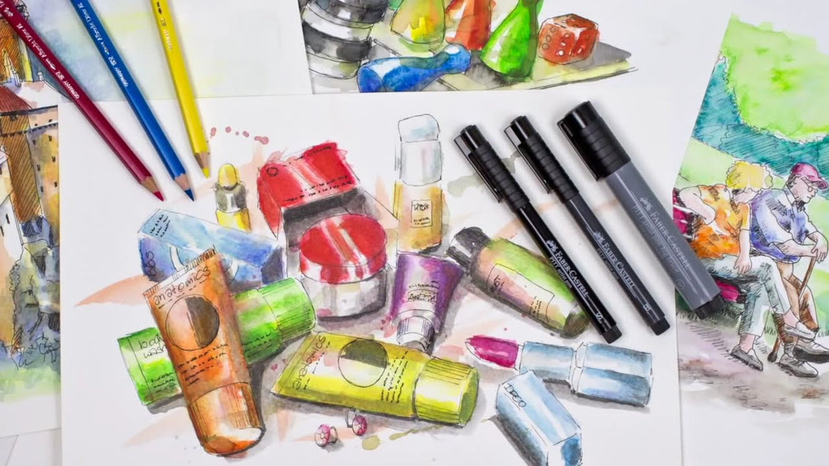How to use Faber-Castell Albrecht Dürer Pencils & Pitt Artist Pens