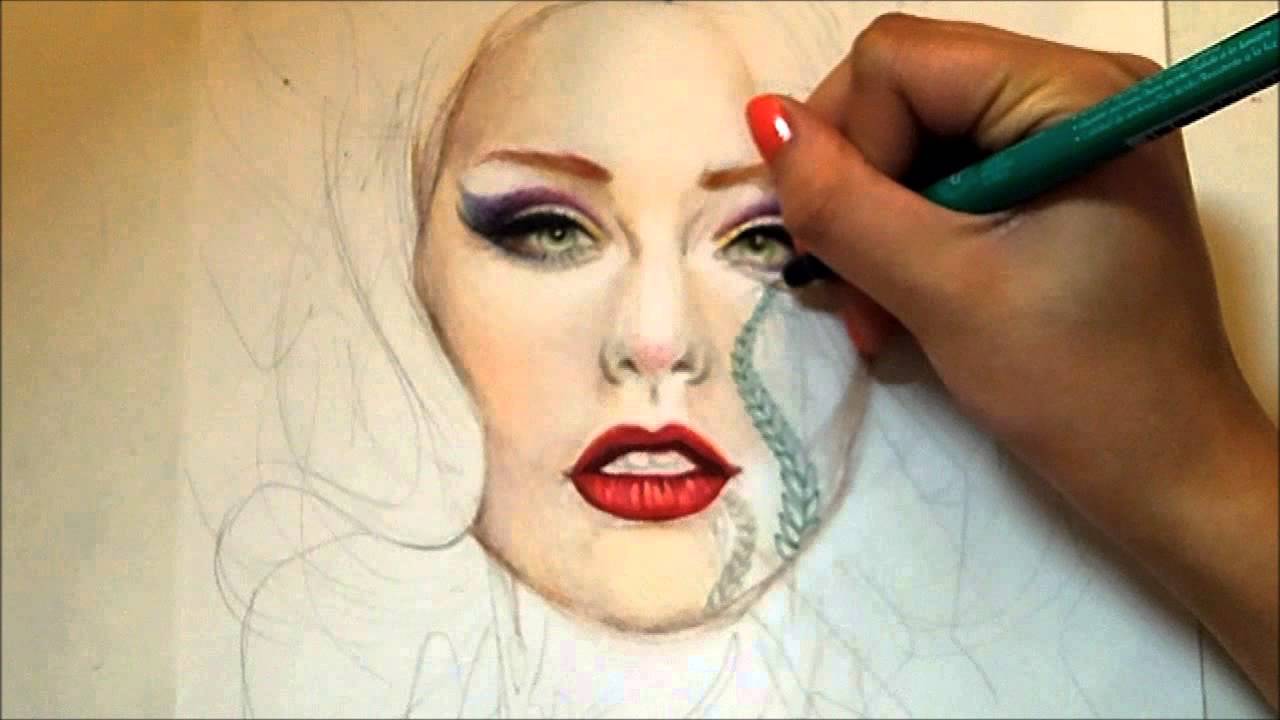 Copic and Prismacolor Drawing: Ultraviolet