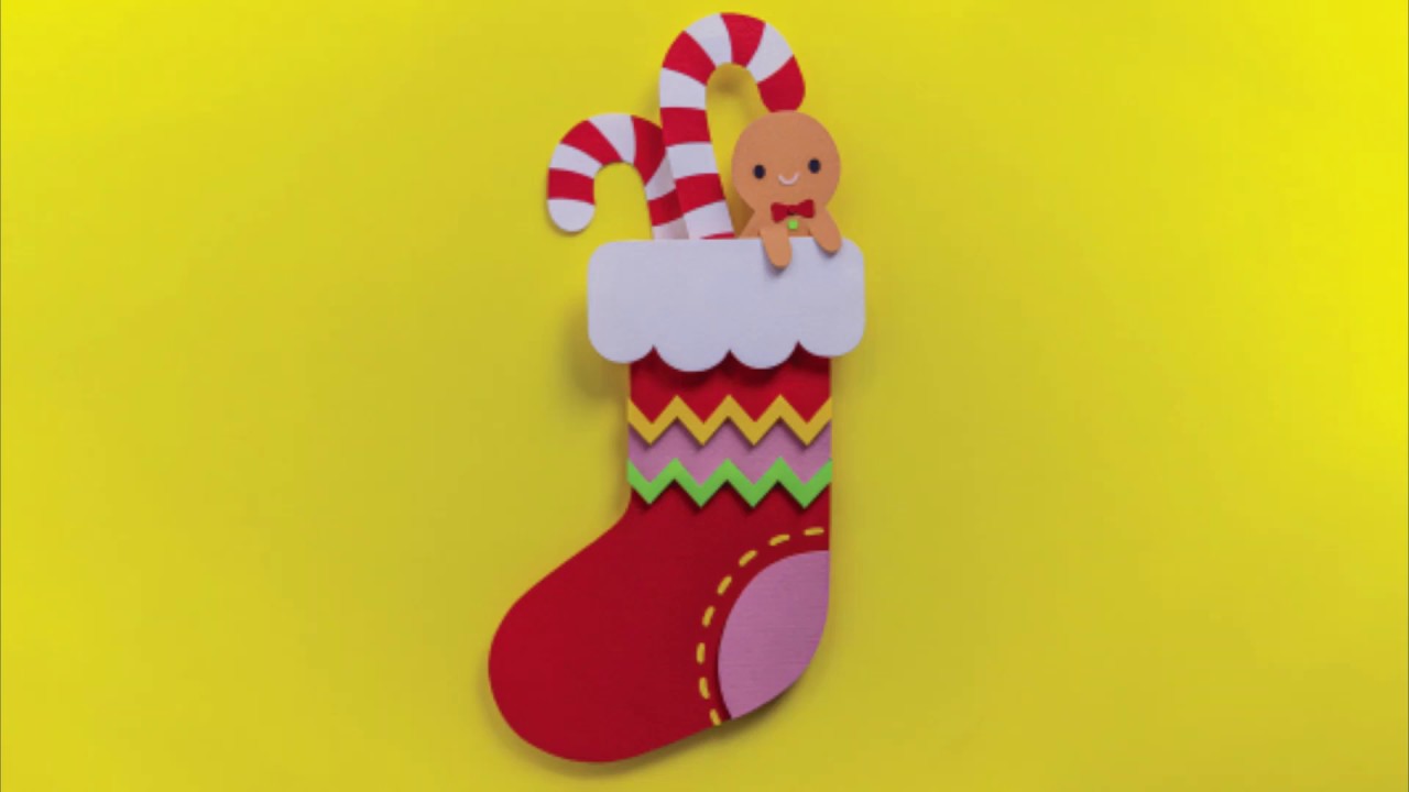 Christmas Stocking Papercraft Project