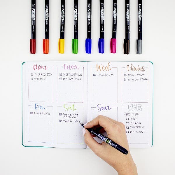 Tombow Fudenosuke Pen Set