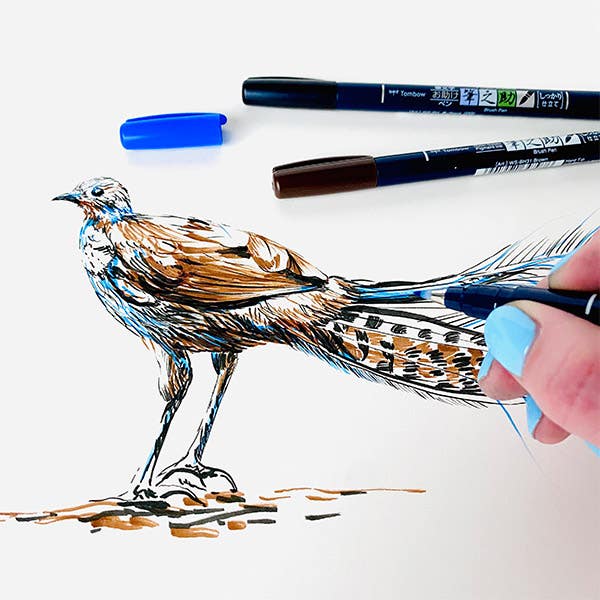 Tombow Fudenosuke Colour Pens