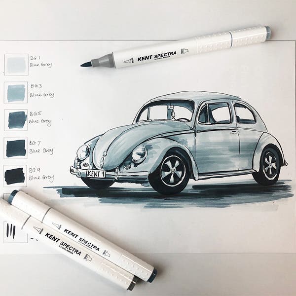 Kent Spectra Graphic Design Markers