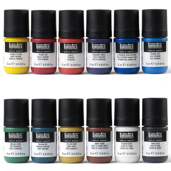 Liquitex Professional Acrylic Gouache Essentials Paint Set
