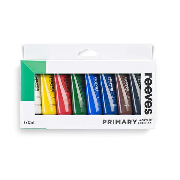Reeves Acrylic 22ml Primary Paint Set