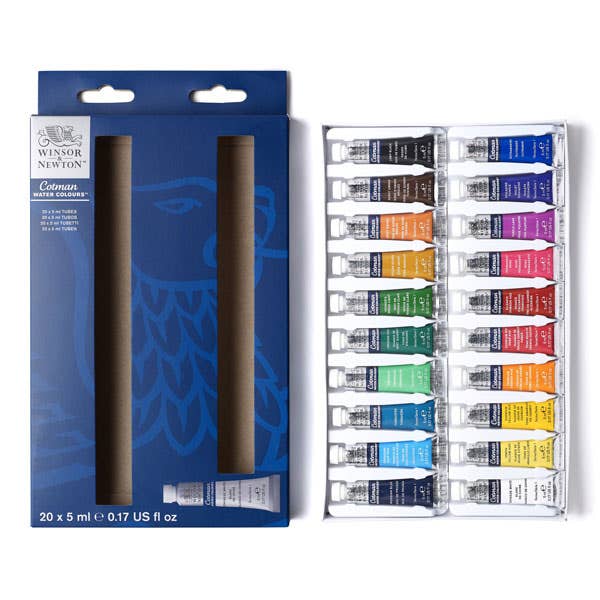 Winsor & Newton Cotman Watercolour 20x5ml Tube Set
