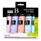 Byron Acrylic Pastel Paint 75ml Set