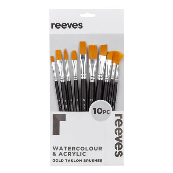 Reeves Large Value Gold Taklon Brush Sets