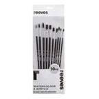 Reeves Large Value Black Taklon Brush Sets