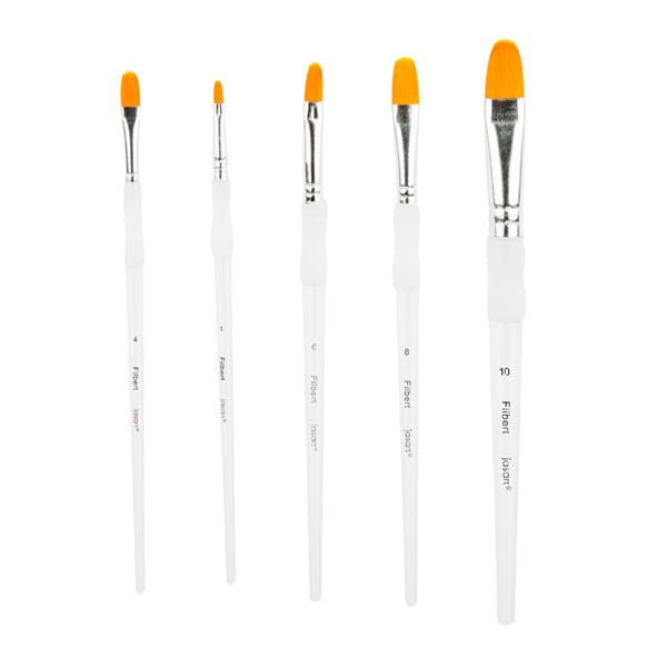 Jasart Soft Grip Filbert Brush Set