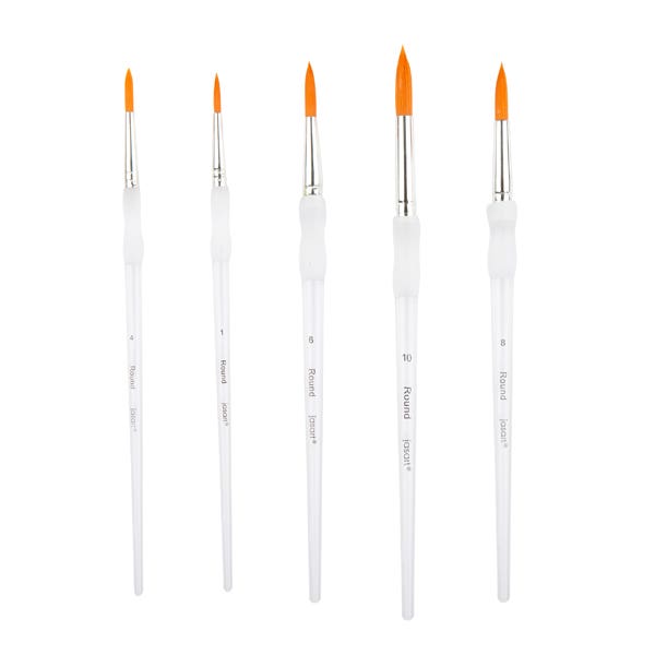 Jasart Soft Grip Round Brush Set