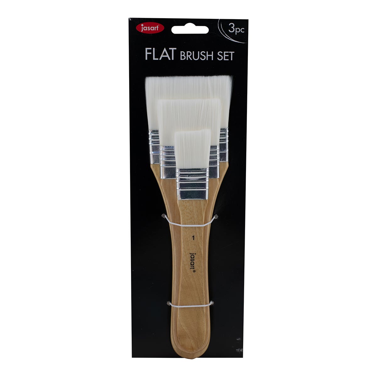 Jasart Synthetic Flat Paste Brush Set 3