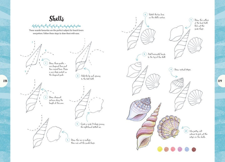 10 Step Drawing Nature Book