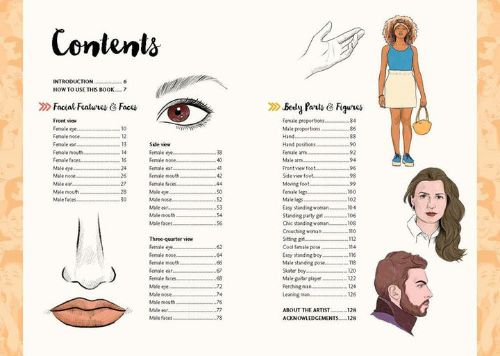 10 Step Drawing People Book
