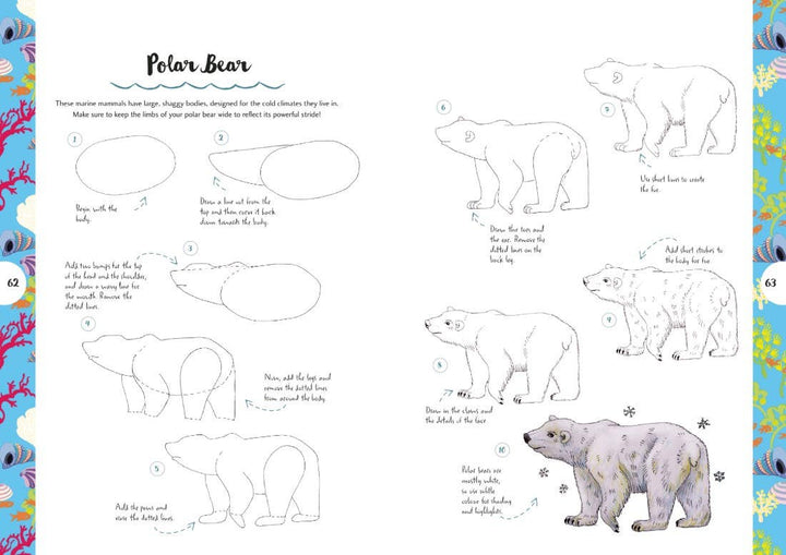 10 Step Drawing Animals Book