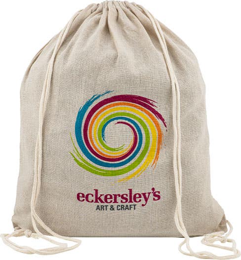 Eckersley's Natural Drawstring Bag