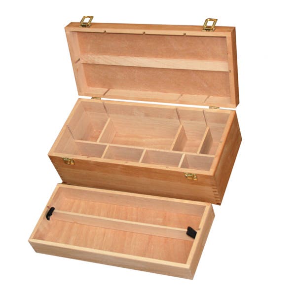 Jasart Artist Wooden Paint Box - 2-Tier