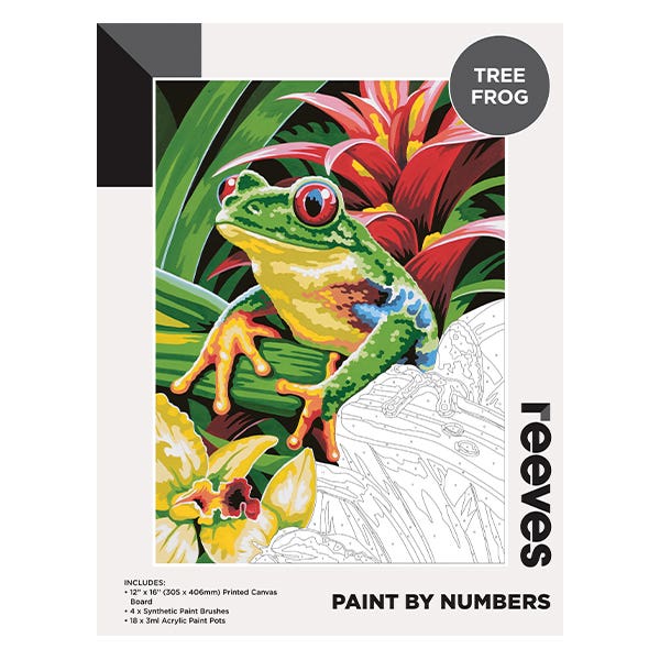 Reeves Artist Acrylic Paint by Numbers Tree Frog