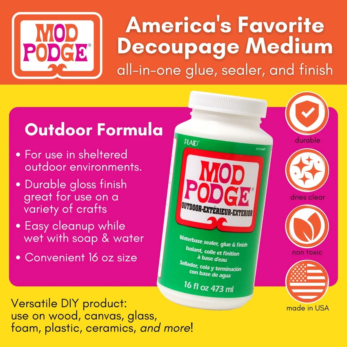 Mod Podge Outdoor Formula