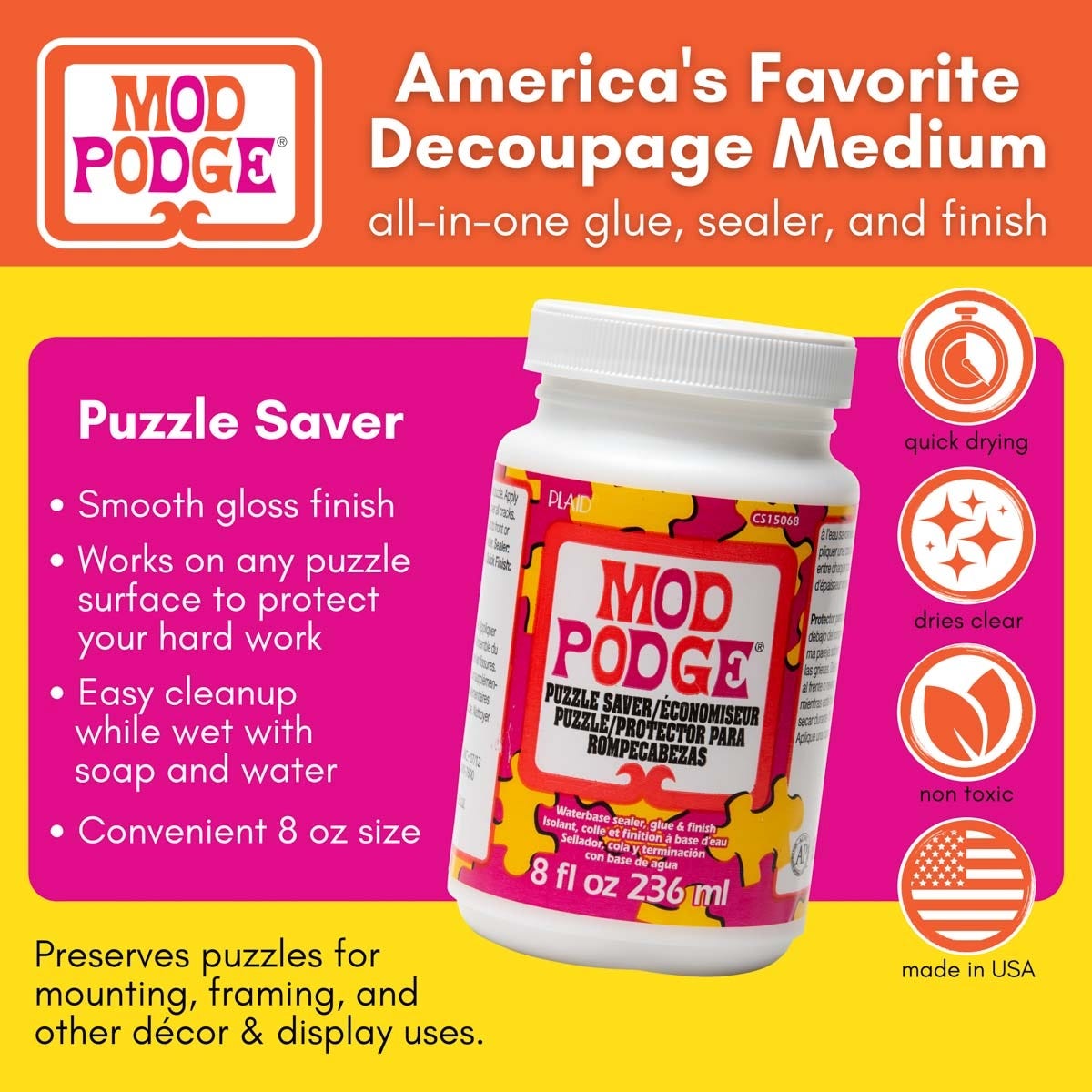 Mod Podge Puzzle Saver