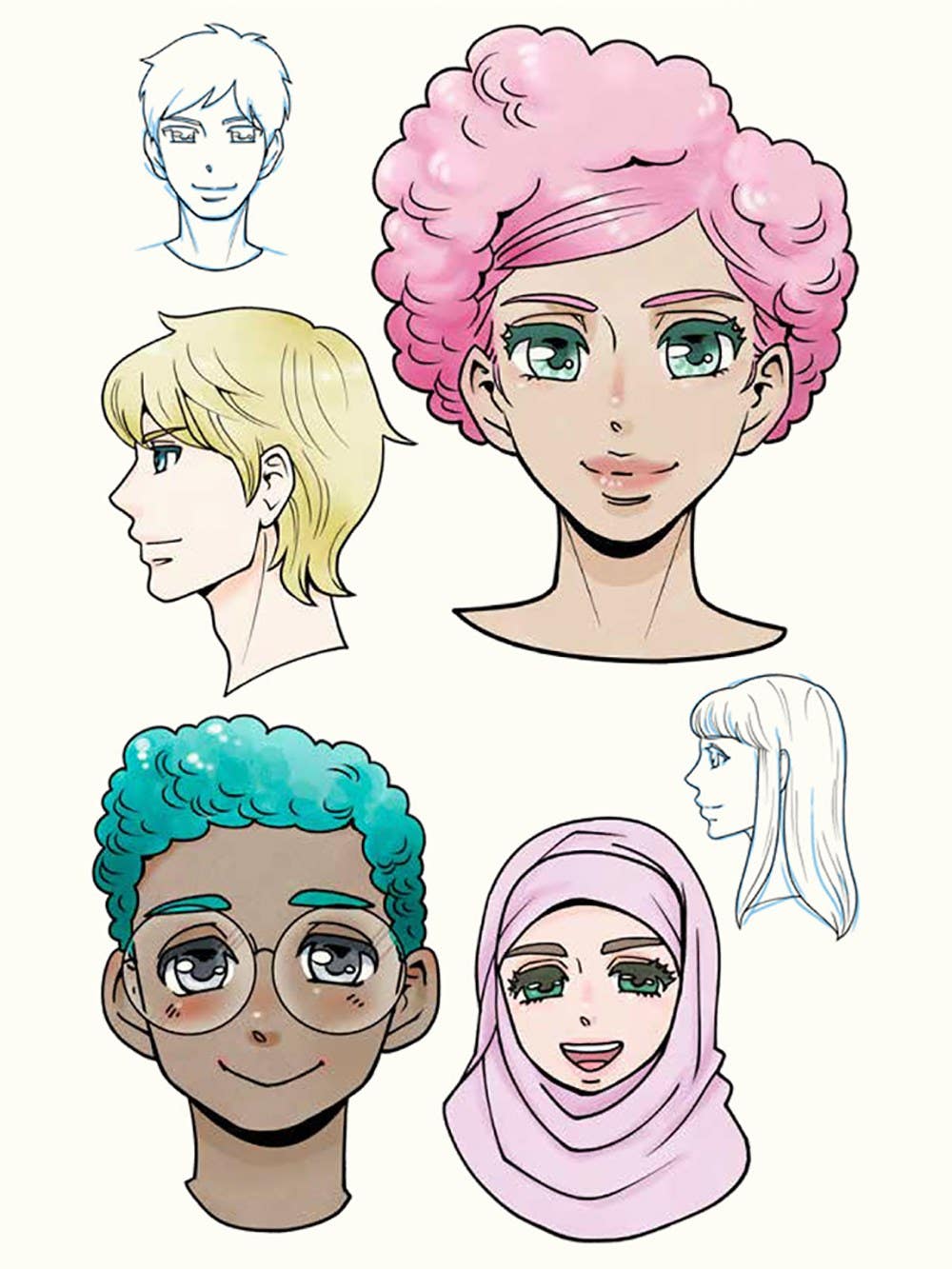 10 Step Drawing Manga Book