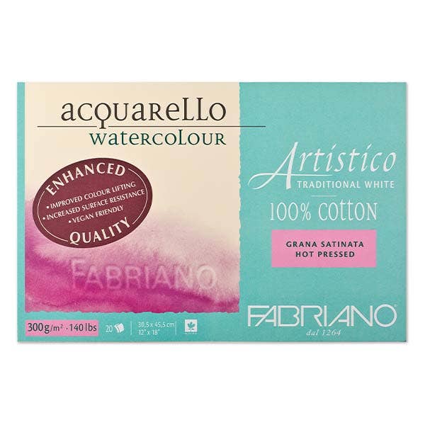 Fabriano Artistico Enhanced Watercolour Blocks