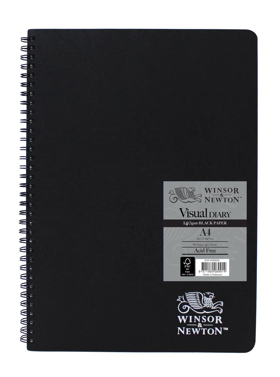 Winsor & Newton Double Wire Black Paper Visual Diaries