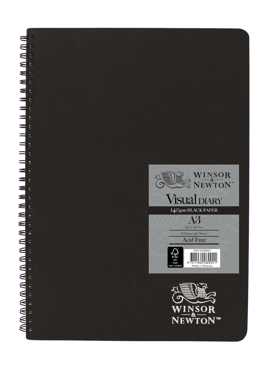 Winsor & Newton Double Wire Black Paper Visual Diaries