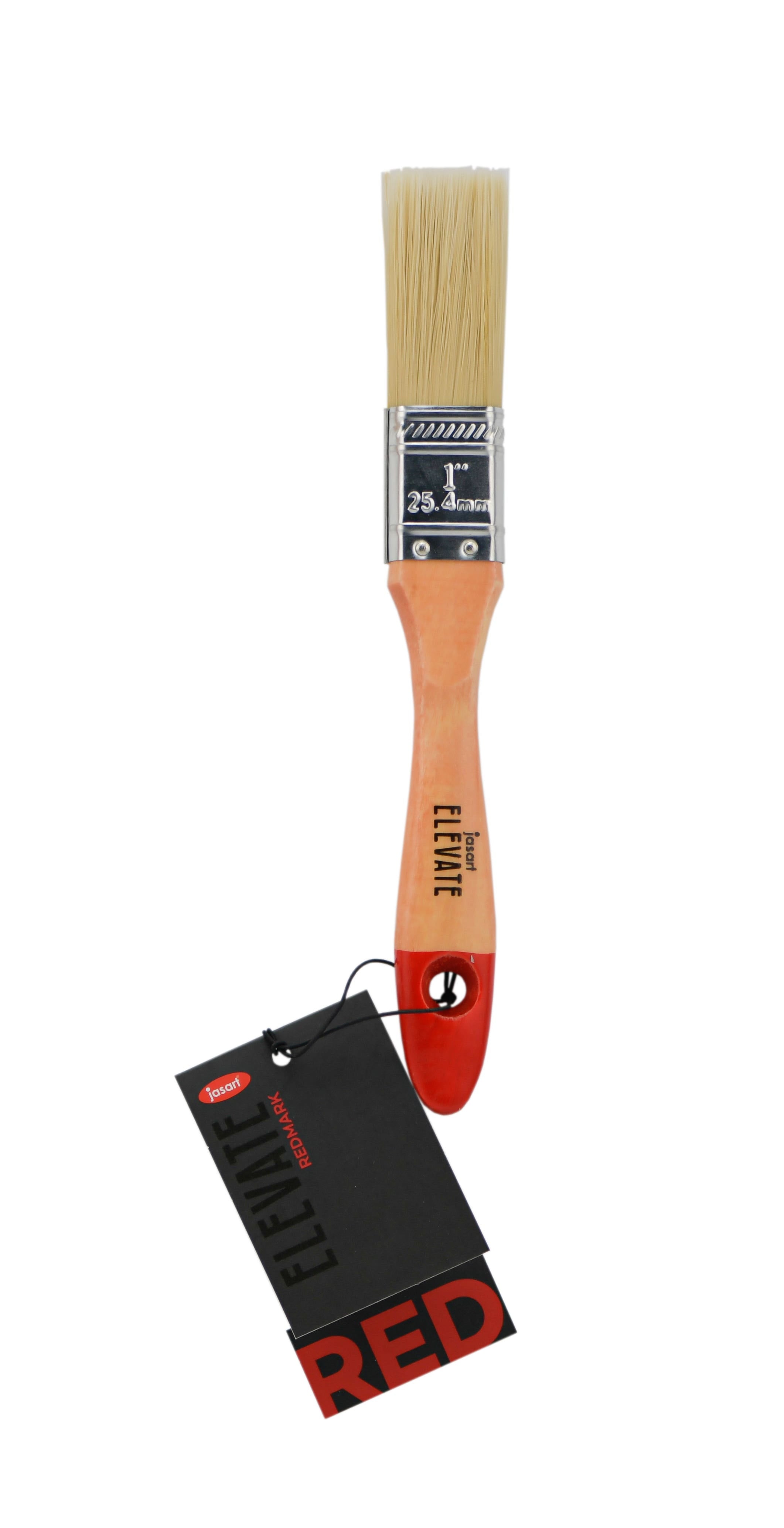 Jasart Elevate Redmark Flat Brushes White