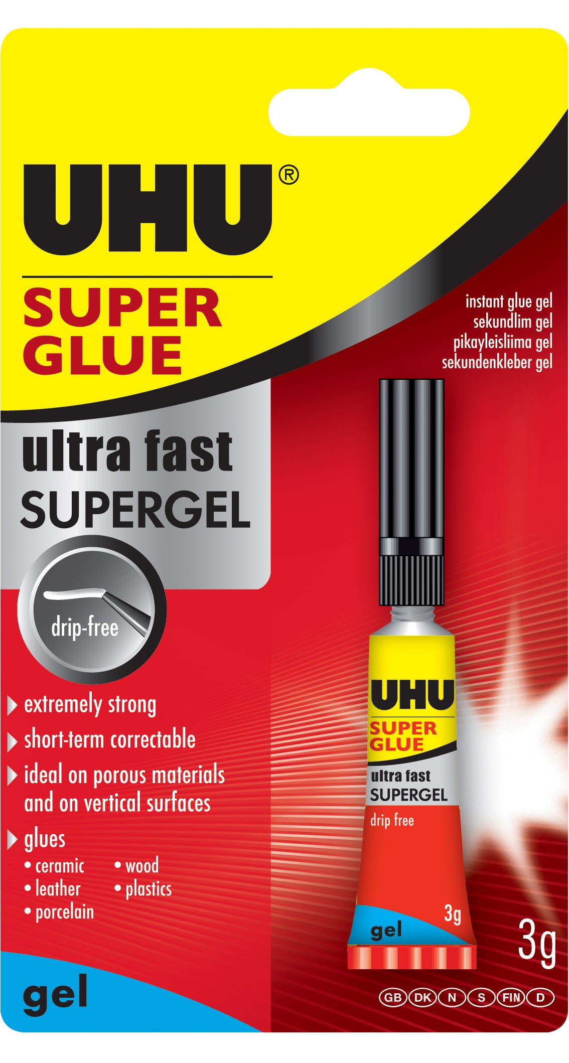 UHU Super Glue Ultra Fast Gel