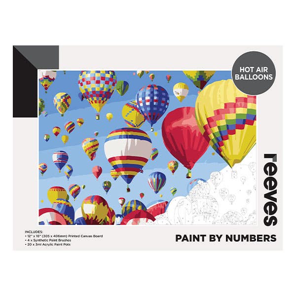 Reeves Artist Acrylic Paint by Numbers Balloons