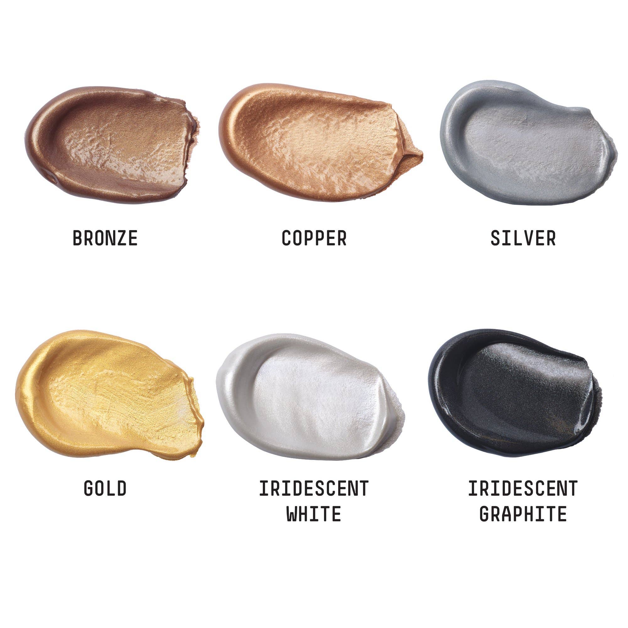 Liquitex Basics Acrylic Metallics & Iridescents Paint Set 6