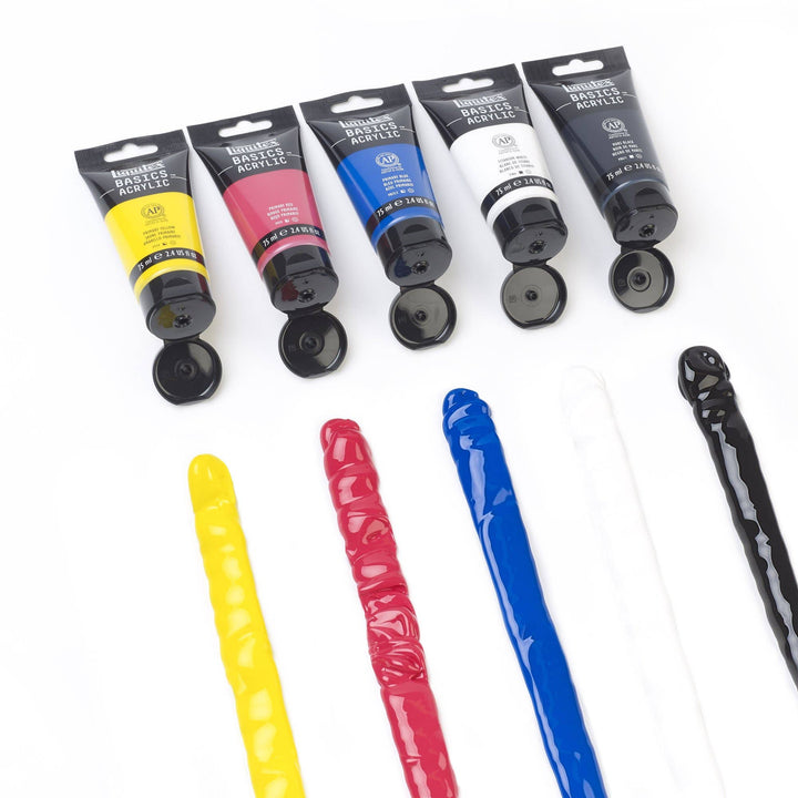 Liquitex Basics Acrylic Primary Paint Set 5