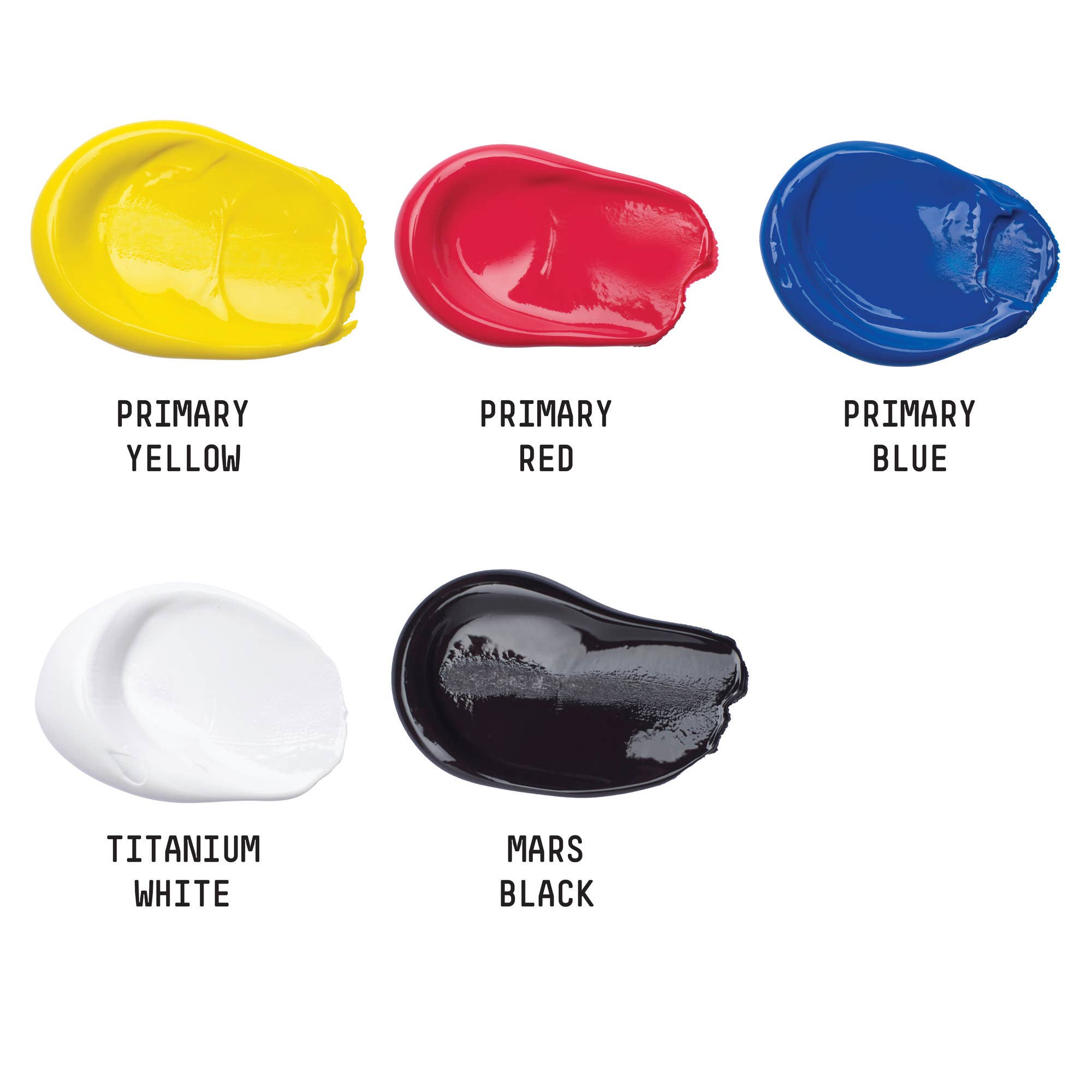 Liquitex Basics Acrylic Primary Paint Set 5
