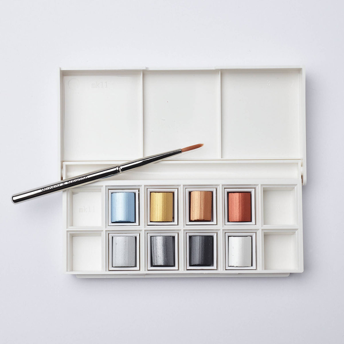 Winsor & Newton Cotman Half Pan Watercolour Metallic Pocket Set