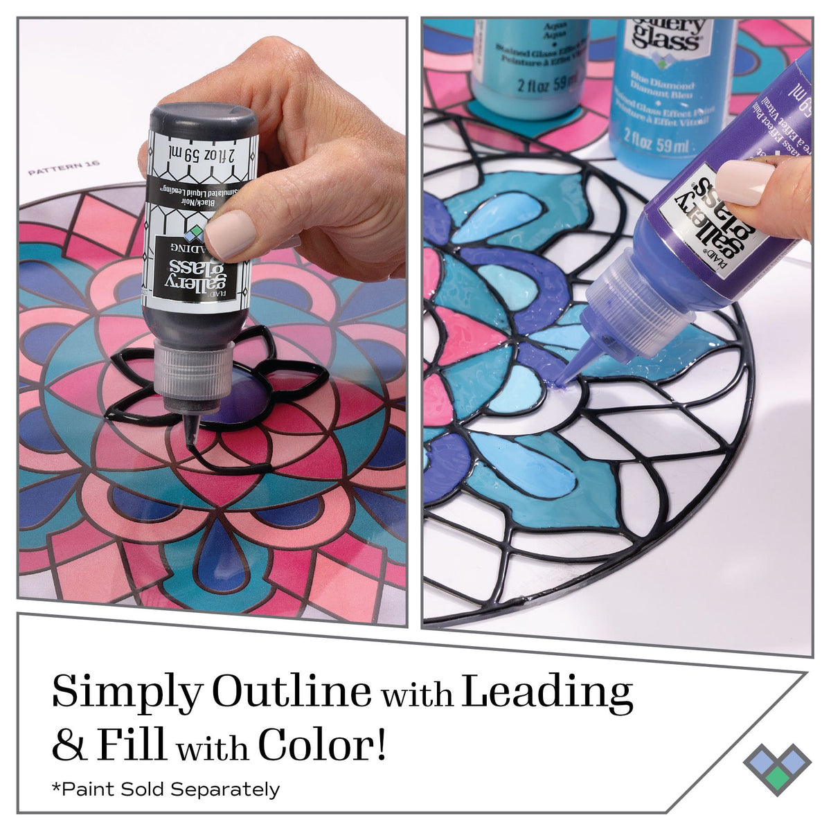 Plaid Gallery Glass Liquid Leading Paints